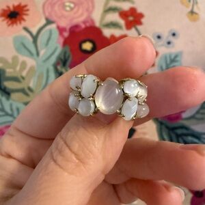 Banana Republic Gold and Cream Women's Ring